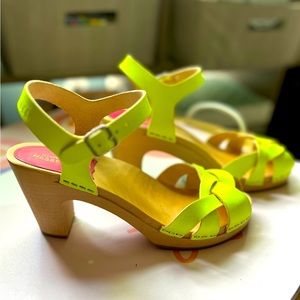 Swedish Hasbeens sandal clogs Sz 38